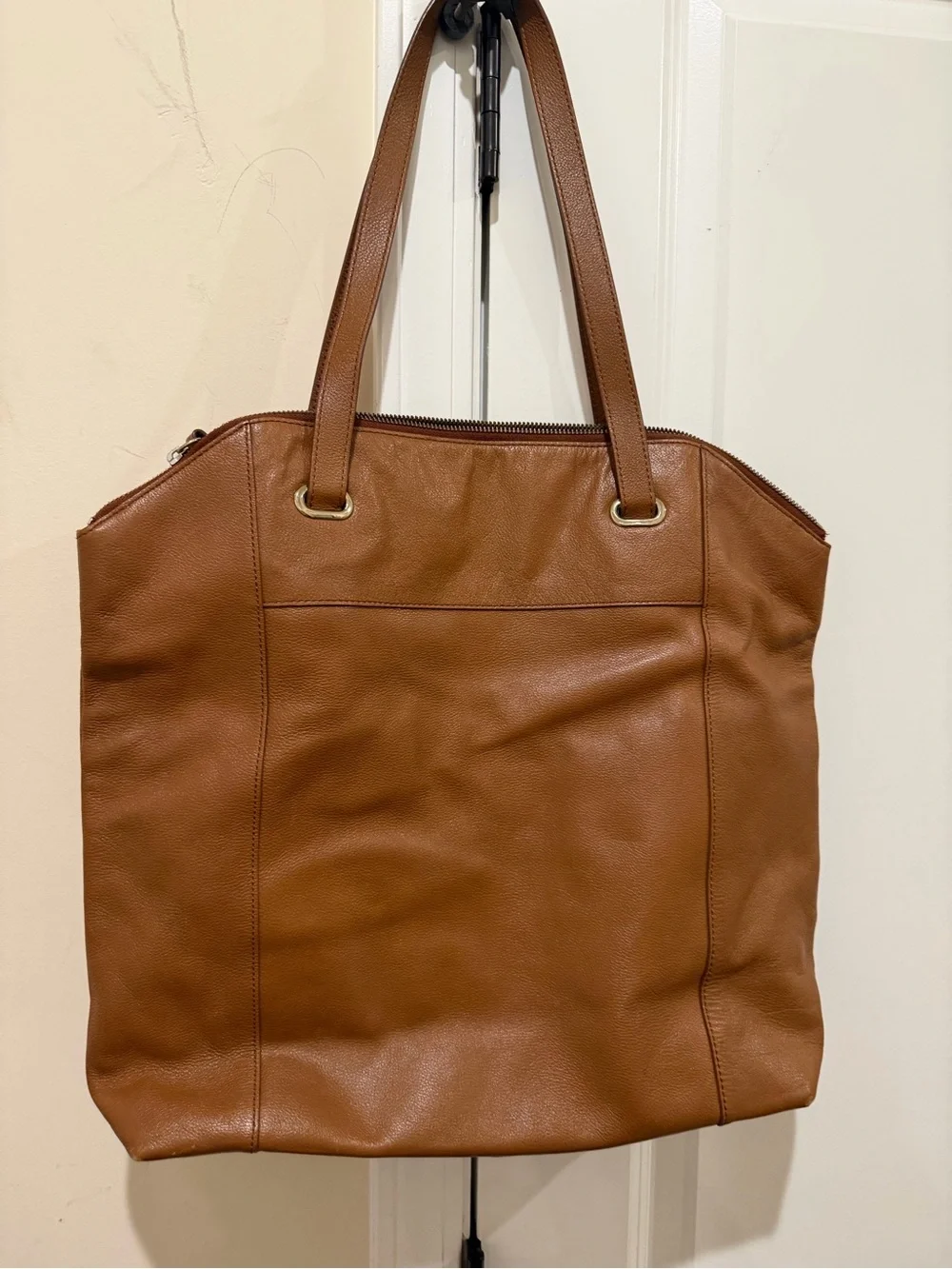 Banana Republic Leather Laptop Tote Bag